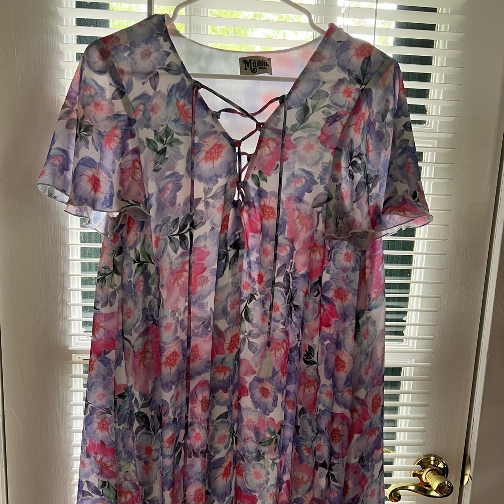 Show Me Your Mumu flowy, floral dress. Size Small. Originally over $100.